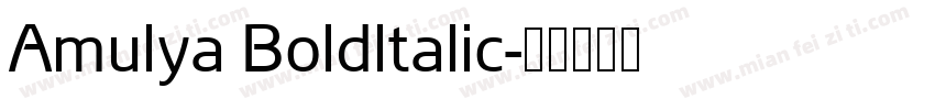 Amulya Boldltalic字体转换